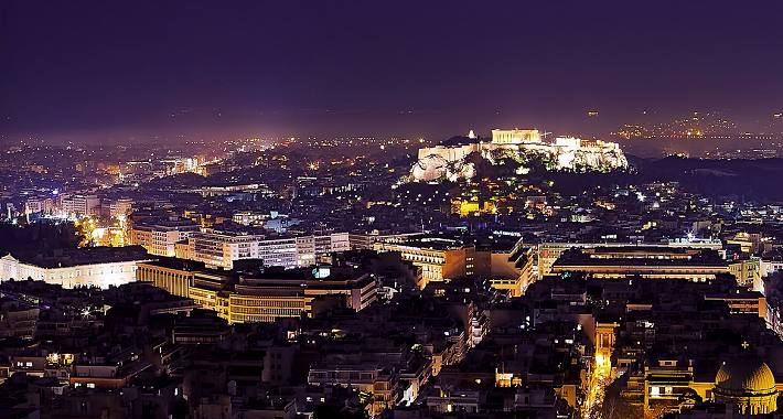 Athens by night