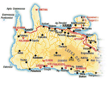 Crete Chania Map