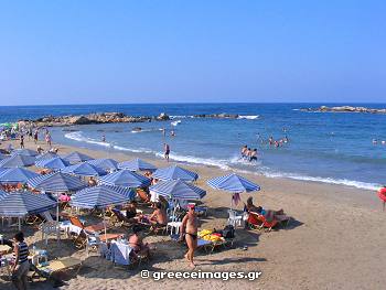 Kydonia beach in Chania Town Crete