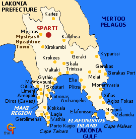 Map of Lakonia
