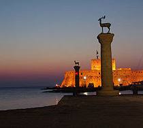 Mandraki Harbour, Rhodes Mandraki Harbour, Rhodes